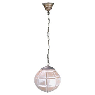 Art Deco Golden Ceiling Lamp, 1930s For Sale