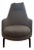 Flexform Leda Armchair in Grey Linen Texture With Removable Cover and Headrest For Sale