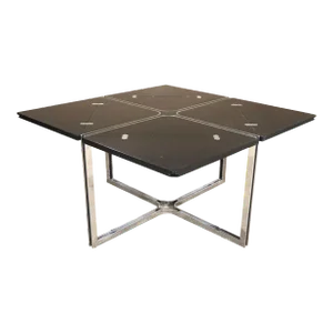 Mid 20th Century Fliptop Chrome Base Card Table