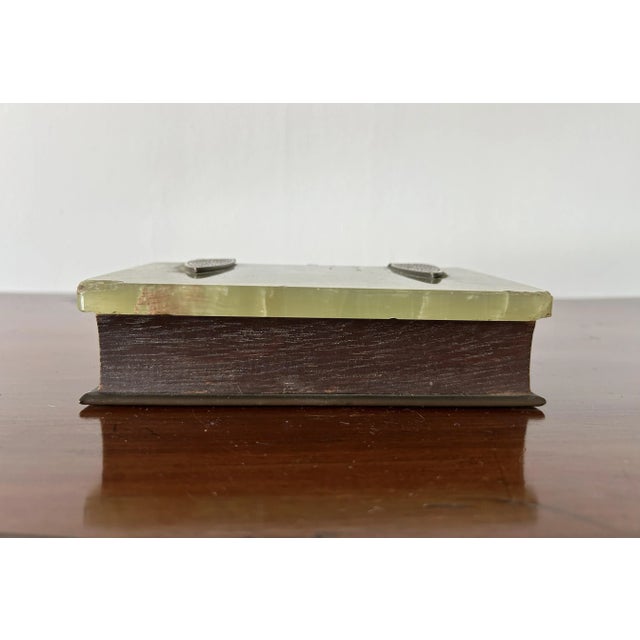 Art Nouveau Jewelry Box in Onyx and Metal, Austria, 1920s For Sale - Image 4 of 18