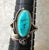 1980s Vintage Sterling Silver and Turquoise Ring, Size 7 For Sale - Image 5 of 5
