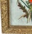 Wood Antique 19th Century Floral Oil Painting on Glass Pane in Victorian Faux Bois Gilt Frame For Sale - Image 7 of 10