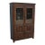 Reclaimed Teak Wood Glass Fronted Cabinet For Sale