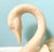 Large Vintage Peach Colored Ceramic Swan Planter For Sale In Houston - Image 6 of 12