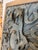 Rustic Framed Iron Architectural Fragments With Verdigris Patina- A Pair For Sale - Image 3 of 11