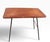 Brown Mid Century Wicker Top Wrought Iron Base Side Table For Sale - Image 8 of 10