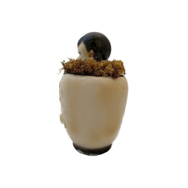 Chinese 1990s Royal Copley Girl Planter For Sale - Image 3 of 4