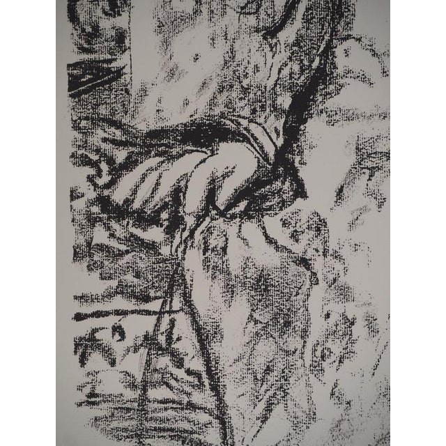 Leopoldo Presas, Young Woman on the Sofa, Lithograph For Sale - Image 6 of 8