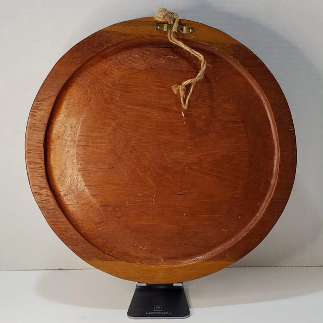 This is an intricately carved teak wood mandala from Thailand. This vintage piece would look wonderful in any environment,...