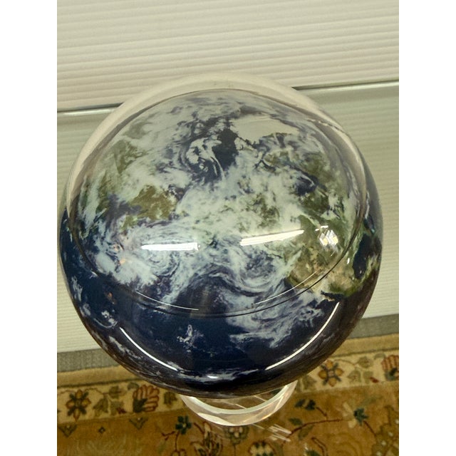 Mova Rotating Earth Globe on Acrylic Stand For Sale - Image 10 of 12