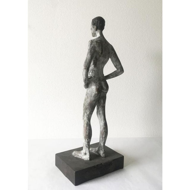 Italian Cast Bronze Man Sculpture by Aron Demetz, 2004 For Sale - Image 10 of 18