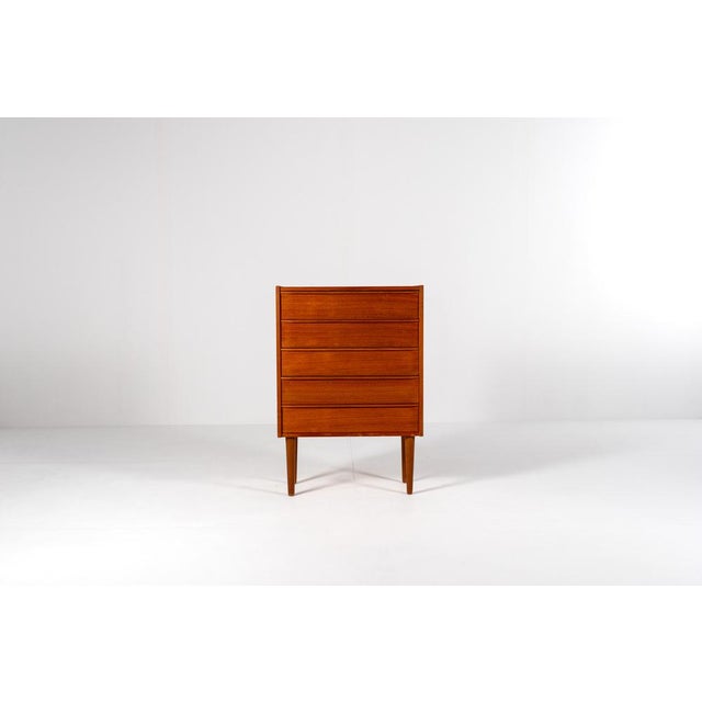 Mid-Century Modern Vintage Teak Chest of Drawers, 1960s For Sale - Image 3 of 14