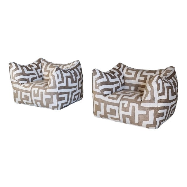 Set of Le Bambole Lounge Chairs by Mario Bellini for C&b Italia, 1970s For Sale