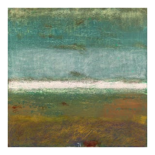 Awh 339 - Abstract Minimalist Textured Layered Colorfield Oil Painting on Canvas Original Artwork by Bernhard Zimmer For Sale