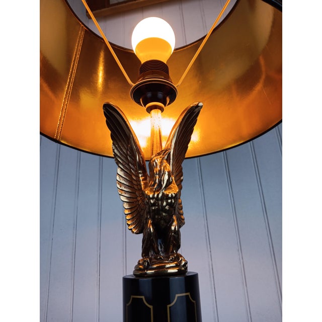 Vintage Golden Royal Eagle Lamp, 1970 For Sale - Image 10 of 18