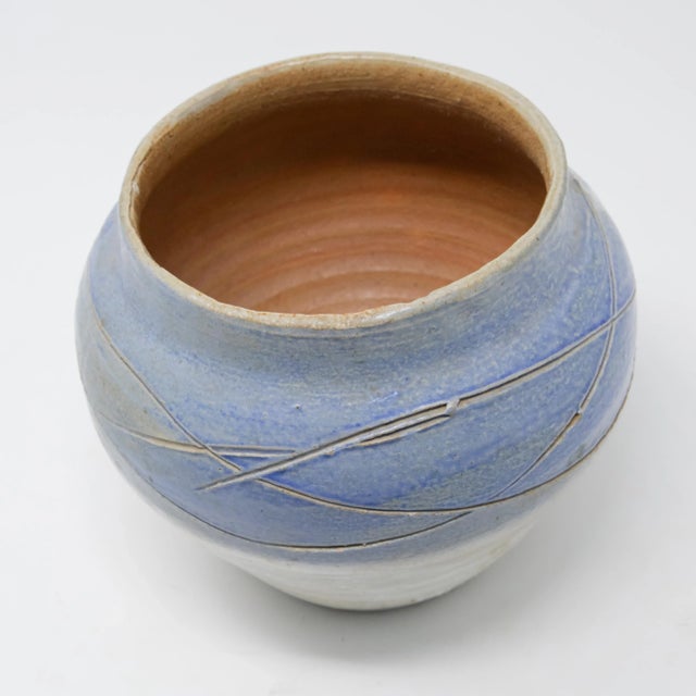 Arts & Crafts Hand-Thrown Clay Planter For Sale - Image 3 of 12