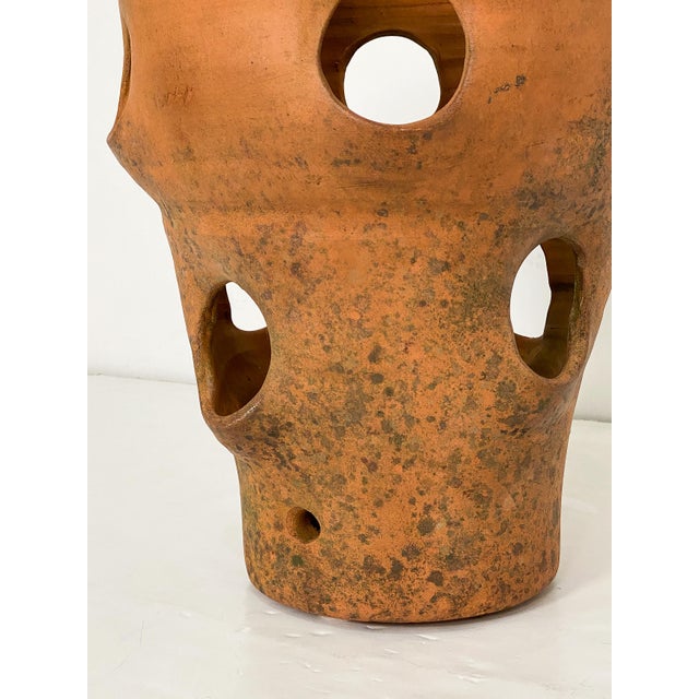 Mid 20th Century English Strawberry Planter Pots of Terracotta - Two Available For Sale - Image 5 of 8