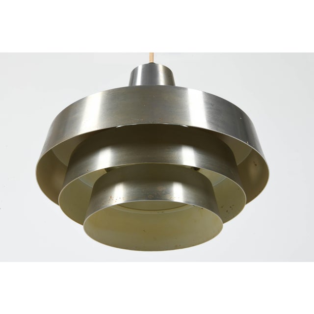 Hans-Agne Jakobsson 1960s Hans-Agne Jakobsson Aluminum Pendant for Ab Markaryd For Sale - Image 4 of 5