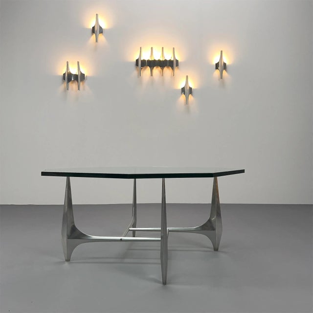 Brutalist Brutalist Coffee Table by Knut Hesterberg for Ronald Schmitt, 1970s For Sale - Image 3 of 9