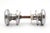 Traditional Vintage 1.75 In. Brushed Steel Passage Door Knob Set For Sale - Image 3 of 6