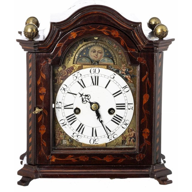 Mid 18th Century Dutch Table Clock from J. P. Kroese Amsterdam, 1740s For Sale - Image 5 of 12