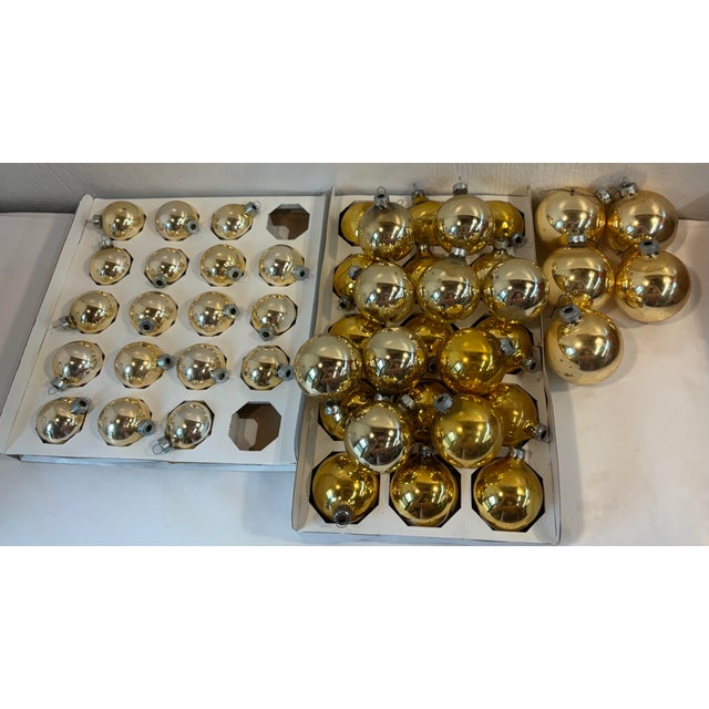 Large set of vintage glass holiday ball ornaments!