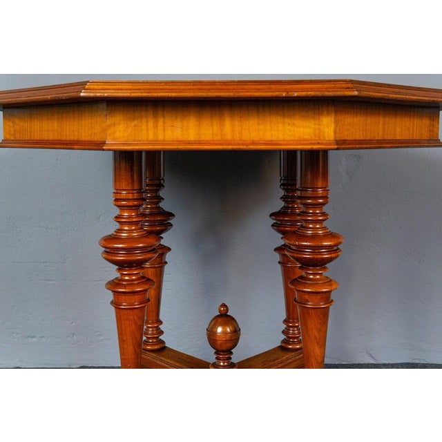 Wood Antique Wilhelminian Style Coffee Table For Sale - Image 7 of 13