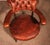 Small Vintage Armchair in English Cognac Mahogany and Leather, 1800s For Sale - Image 7 of 15