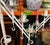 1970s Tall Vintage White Metal Standing Candelabra For Sale - Image 5 of 7