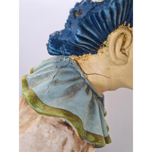 Large Figurine of Clown on Unicycle by Jun Asilo, Philippines, 1990s For Sale - Image 7 of 11