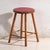 Vintage Wooden Stool with Round Seat, Central Europe, 1950 For Sale - Image 6 of 6