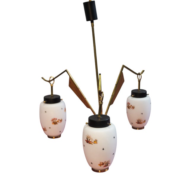Chinese 3-Light Chandelie from Stilnovor, Italy, 1960s For Sale