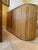 Mid-Century Modern Mid-Century Modern Pencil Reed Rattan Oval Demilune Credenza For Sale - Image 3 of 8