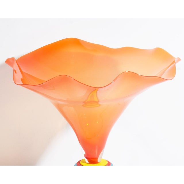 Late 20th Century Stephan Cox Postmodern Art Glass Vessel For Sale - Image 5 of 6