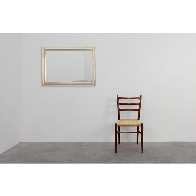 Mid-Century Modern 20th Century Hollywood Regency Metal Mirror by Deknudt, Belgium, 1980s For Sale - Image 3 of 11