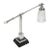 Mid 20th Century Mid-Century Modern Desk Table Lamps Adjustable Crystal Shade Marble Base For Sale