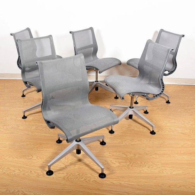 Herman Miller Set of 6 ‘Setu’ Dining Chairs by Herman Miller For Sale - Image 4 of 10