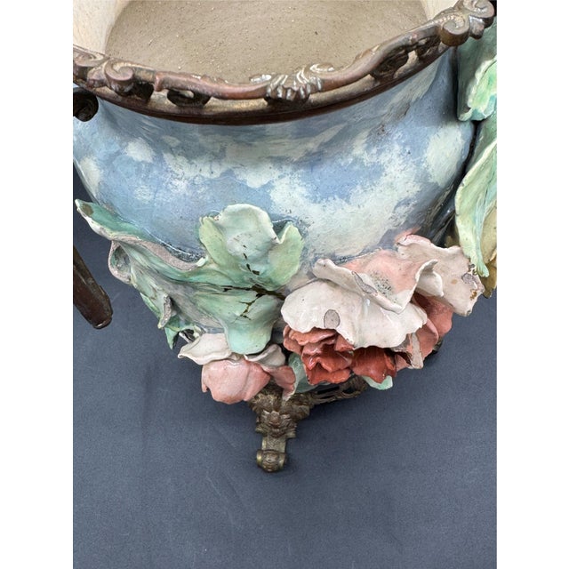 19th C French Barbitone Vase 17” H For Sale - Image 10 of 17