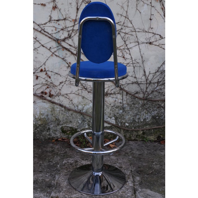 1990s Chrome Rotating Stool, 1990s For Sale - Image 5 of 18