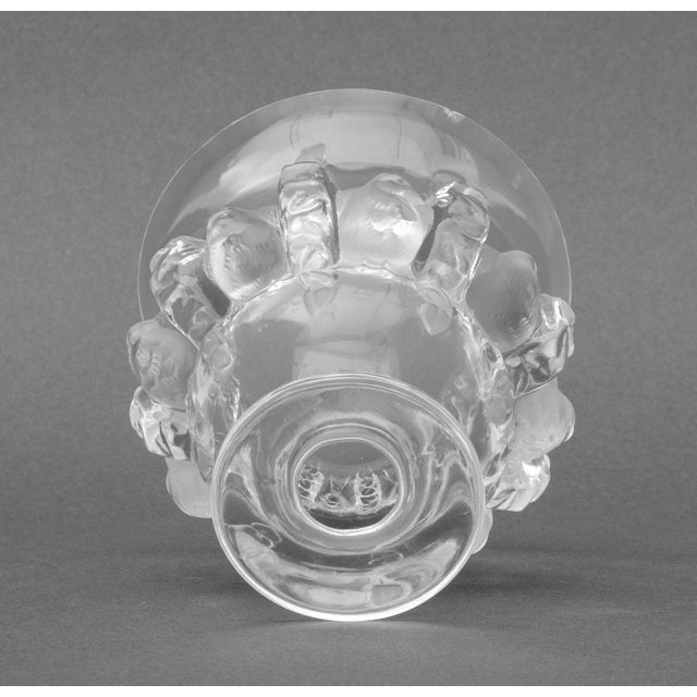 Transparent Lalique Crystal "Dampierre" Vase For Sale - Image 8 of 9