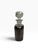 Antique Art Deco Sterling Silver Overlay Floral Glass Liquor Decanter For Sale - Image 4 of 6