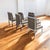 A set of six vintage mid-century DIA chrome dining chairs. Each chair measures 37 inches high by 19.25 inches wide by 22...