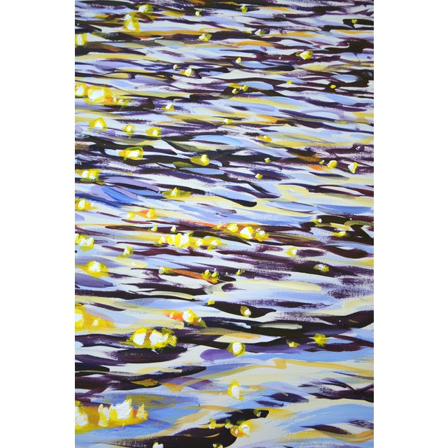 Textile Magic Sparks.Modern Original Painting. For Sale - Image 7 of 10
