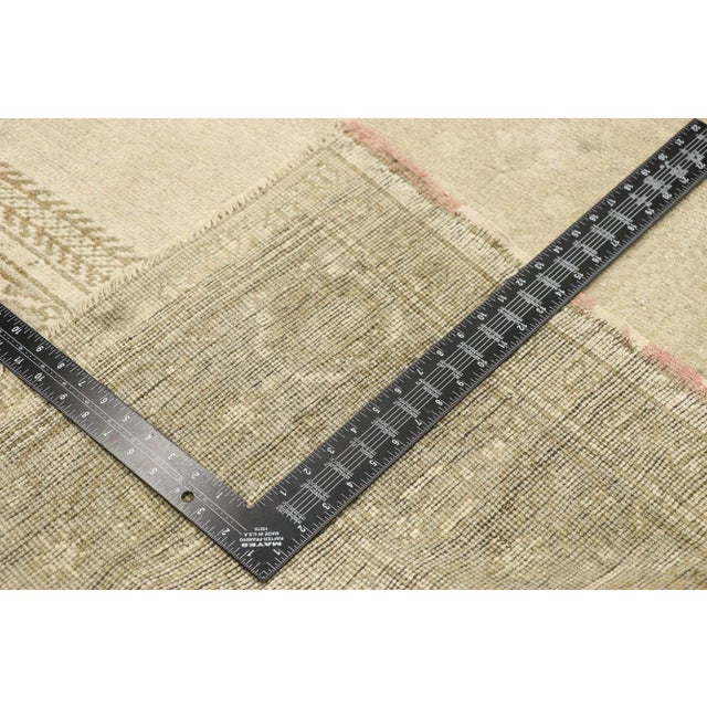 Mid 20th Century Mid 20th Century Muted Vintage Turkish Oushak Rug - 06'05 X 11'01 For Sale - Image 5 of 9