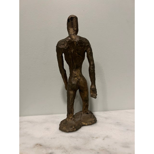 Mid 20th Century Abstract Figurative Female Bronze Sculpture For Sale - Image 4 of 5