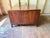 Mid century modern walnut nightstand storage bed side cabinet. Unmarked but well made, finished back, ope 2 door cabinet...