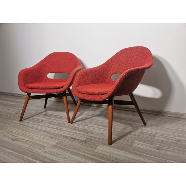 Set of Shell Armchairs by Miroslav Navratil, 1960s For Sale - Image 16 of 18