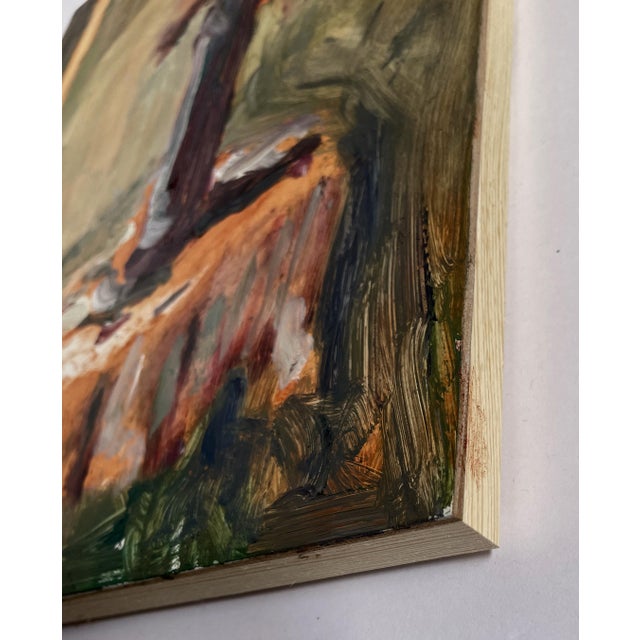 Wood Evening Light Through the Window, Original Oil Painting - For Sale - Image 7 of 7