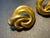 Mid-Century Modern MCM Jewelry Marriage Hollywood Golden Age Matte Gold Collar Necklace and Earrrigs. For Sale - Image 3 of 10
