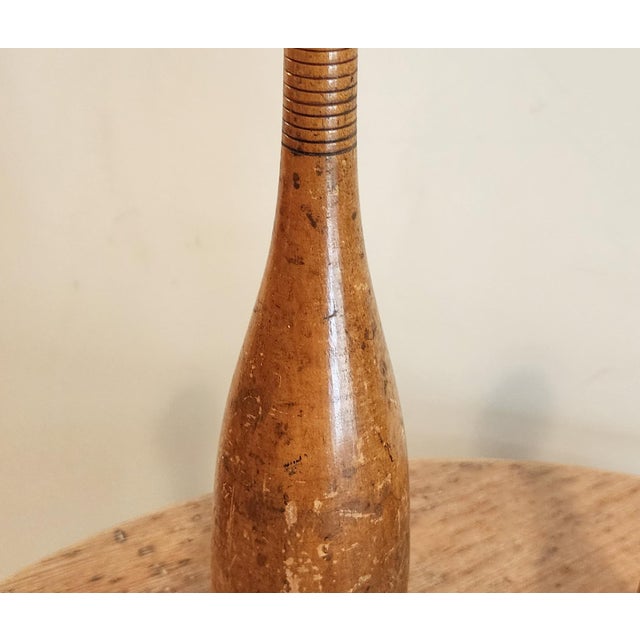 Transitional 19th Century Eight Pound Wooden Juggling Pins—A Pair For Sale - Image 3 of 11